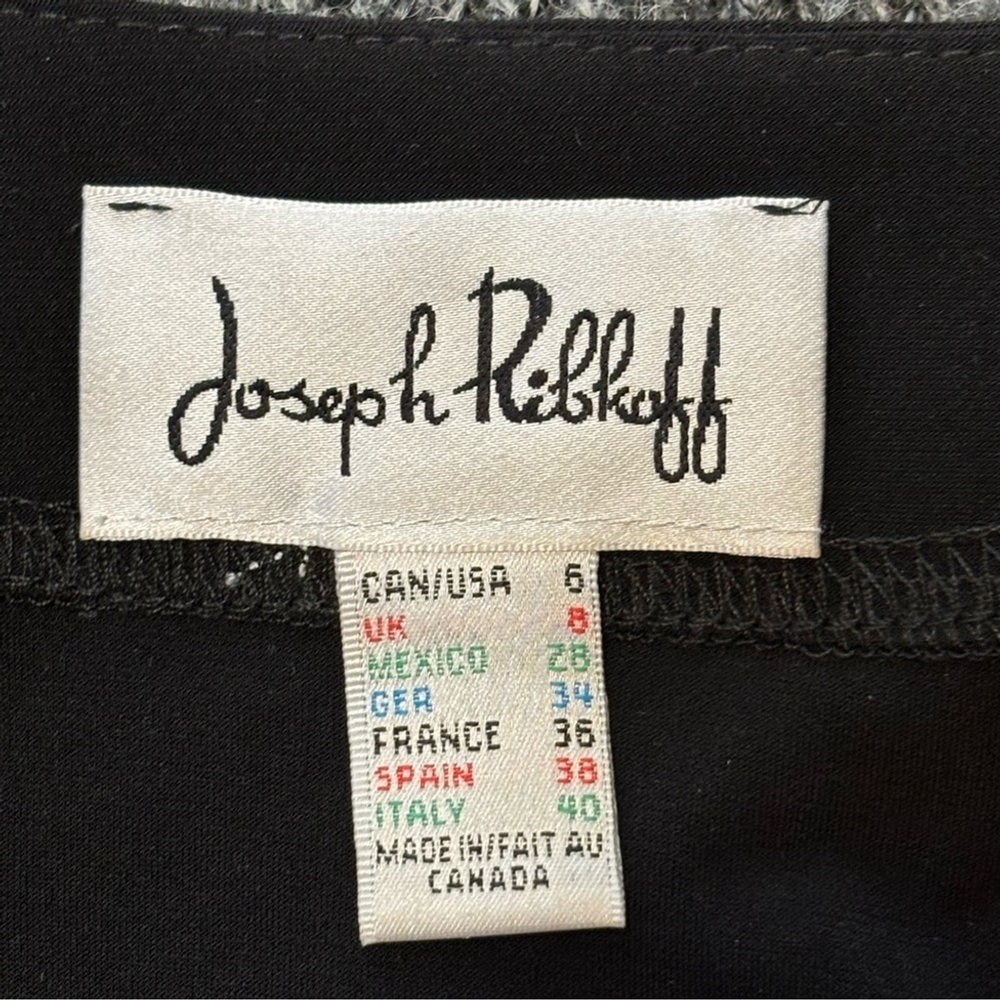 Joseph Ribkoff Canada Sz 6 Tuxedo Bolero Blazer Black - Picture 10 of 16